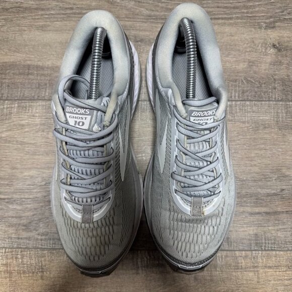 Brooks Ghost 10 Grey Athletic Shoes Women's Size 11 - Picture 2 of 7